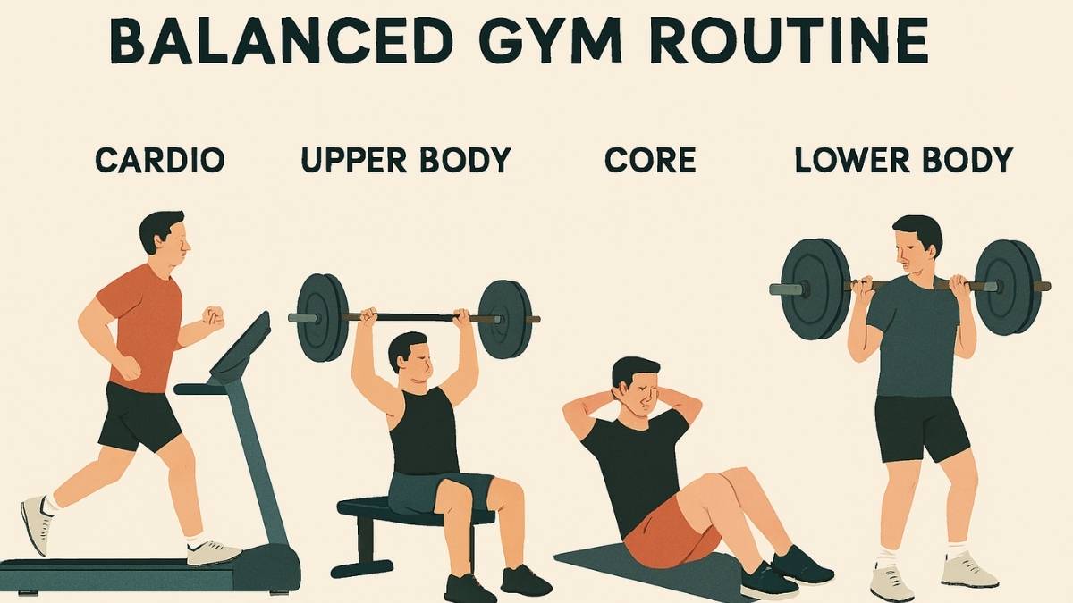 Balanced gym routine